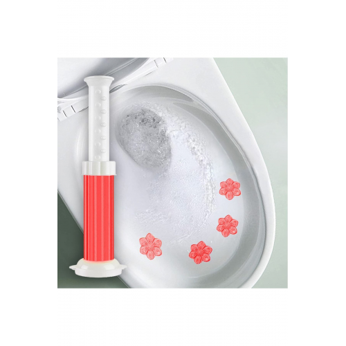 Tuvalet Temizleme Jeli Klozet Banyo Koku Giderici Damga Seti Desenli Koku Giderici Wc Jeli Kırmızı