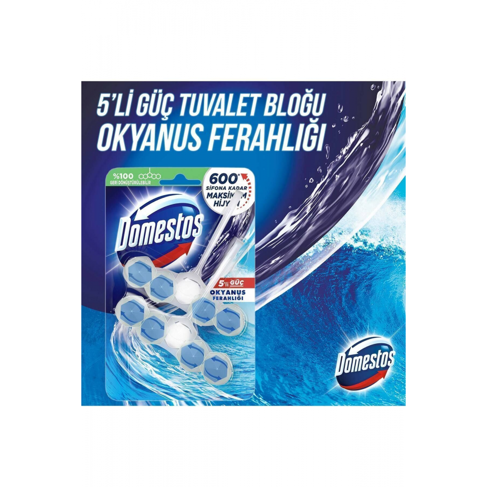 Wc Blok Tuvalet Bloğu Okyanus Ferahlığı 5'li Güç X1 Çam Ferahlığı X1 Manolya Ferahlığı X1