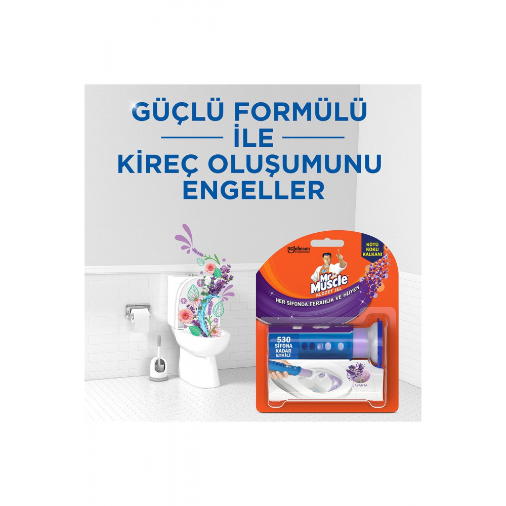 Klozet Jel Blok, Tuvalet Temizleyici, Lavanta, 36g