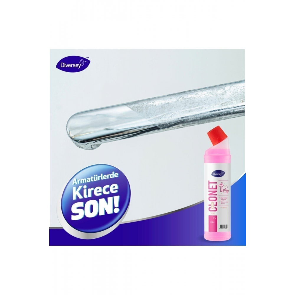 Yeni Taskı Clonet Extra - Banyo Temizleyici Ve Kireç Çözücü 750ml 2 Li