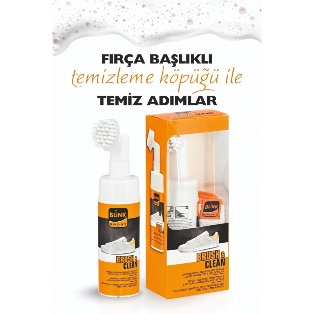 Brush Clean Susuz Fırçalı Ayakkabı Temizleme Köpüğü