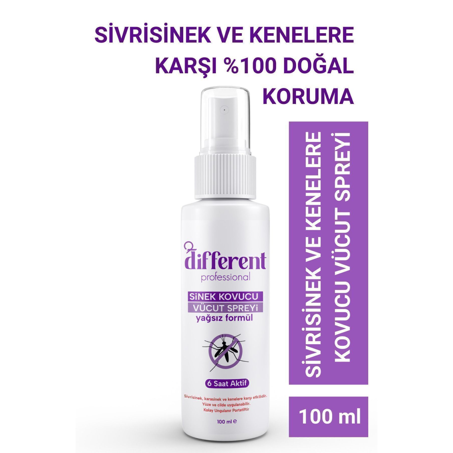 Organik Doğal Sinek Ve Kene Kovucu Limon Kokulu Sprey 100 ml