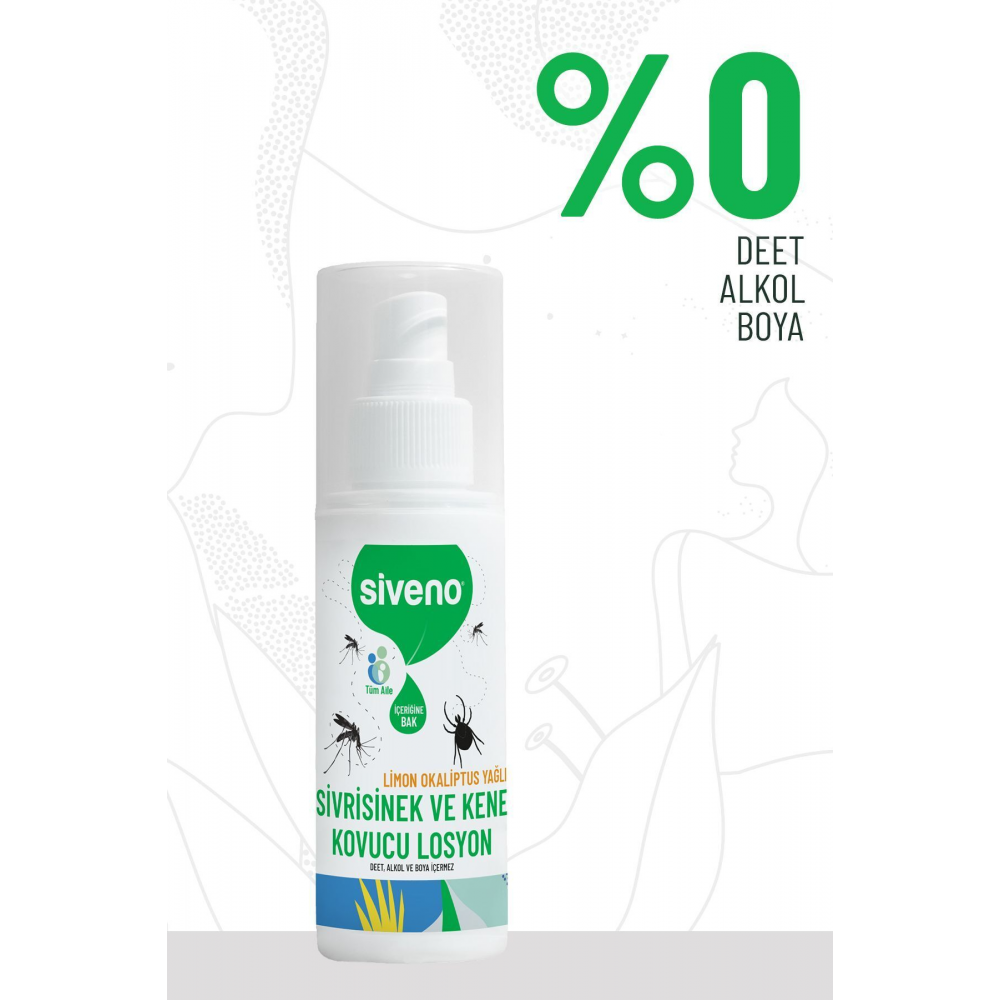 Sivrisinek Ve Kene Kovucu Sprey Losyon Bitkisel Tüm Vücut İçin Aile Boy 100 ml