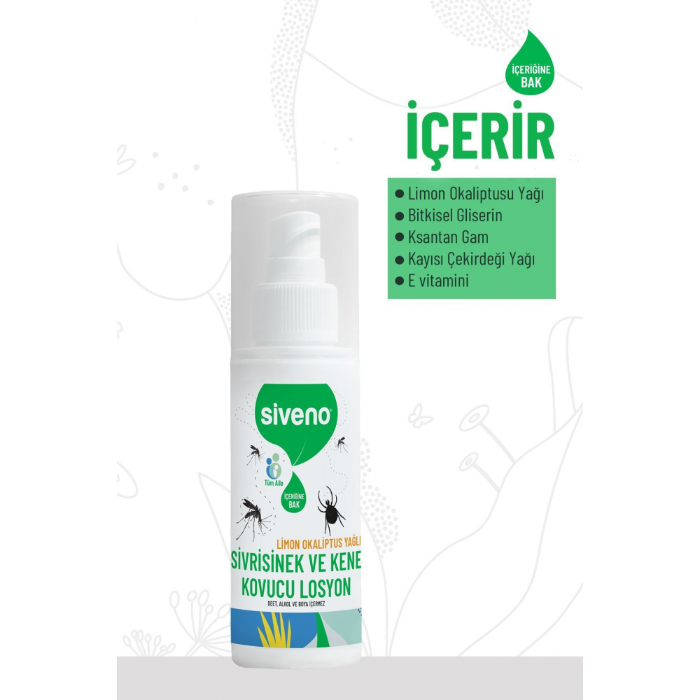Sivrisinek Ve Kene Kovucu Sprey Losyon Bitkisel Tüm Vücut İçin Aile Boy 100 ml