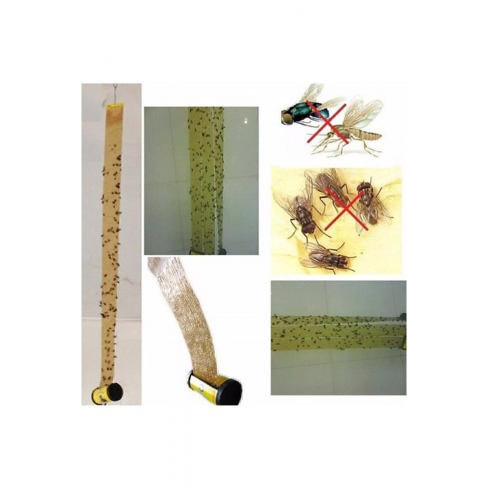 Tibtrap Yapışkan Karasinek Tuzağı Sinek Bandı 4'lü Paket