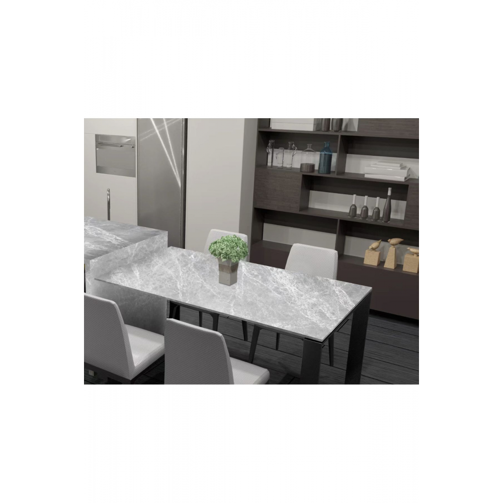 Mermer Desenli Mutfak Tezgah Üstü Fayans Kaplama Yapışkanlı Folyo 5 Metre