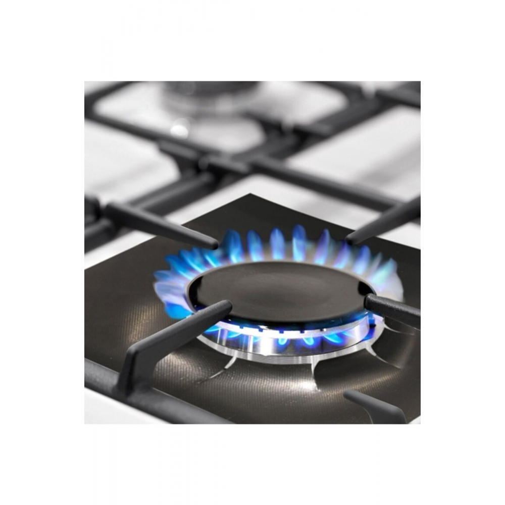 Ocak Koruyucu Folyo Yanmaz Yapışmaz 4'lü Siyah Set