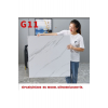 Yapışkanlı Mermer Desenli Kalın Pvc Yer Kaplama Panel Beyaz 60*60 Cm 4 Adet 1,44mt2