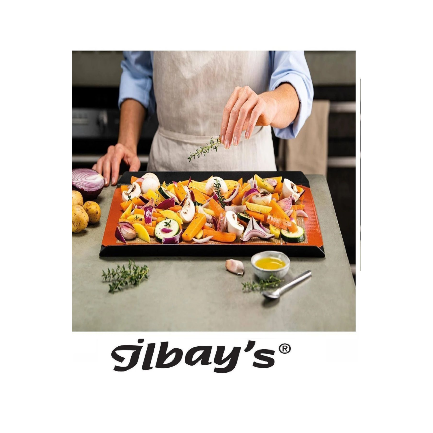 30x40 Fırınlanabilir Yıkanabilir Kendinden Yağlı Silikon Pişirme (HAMUR AÇMA MATI)silpatı