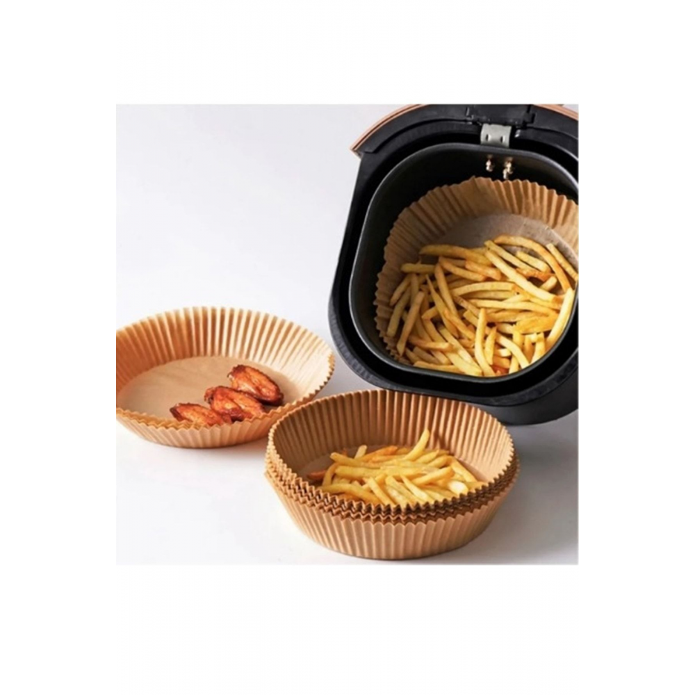 Airfryer Pişirme Kağıdı 50 Adet Hava Fritözü Airfryer Firitözü Airfryer Yağsız Firitöz Pişirme