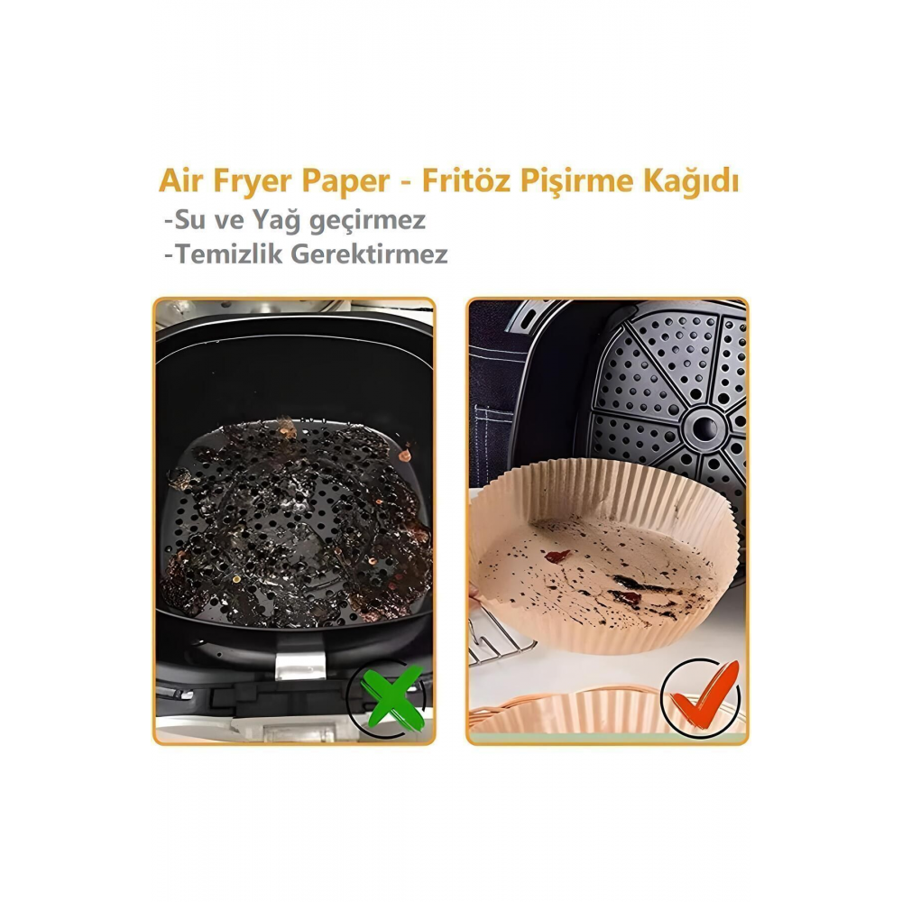Airfryer Pişirme Kağıdı Xiaomi Grundig Fritöz Pişirme Kağıdı Airfrey Yagli Kagit Pisirme Kagidi