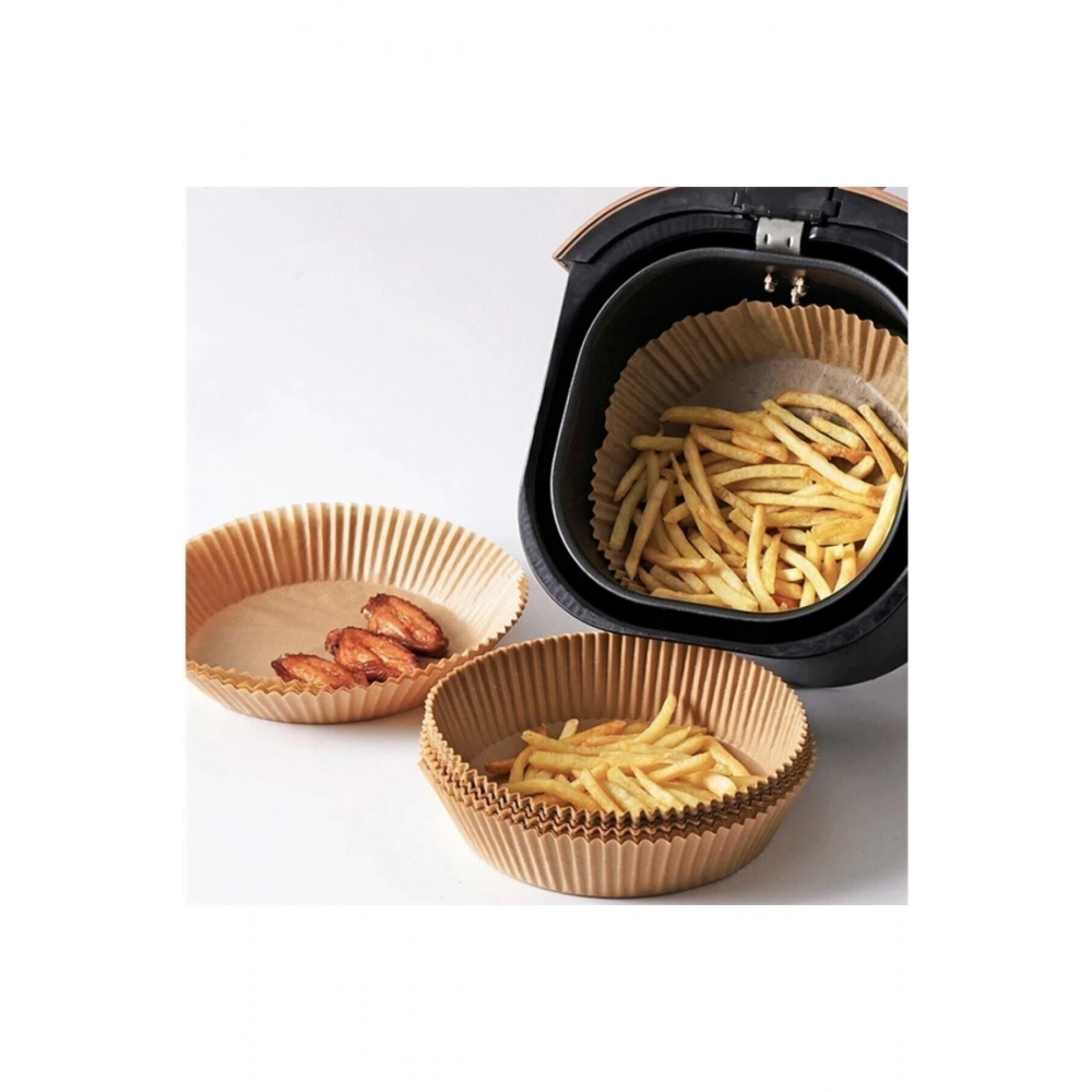 Mimoza 50 Adet Airfryer Pişirme Kağıdı Hava Fritözü Xiaomi Philips Yağsız Tefal Kumtel Mi Kağıt