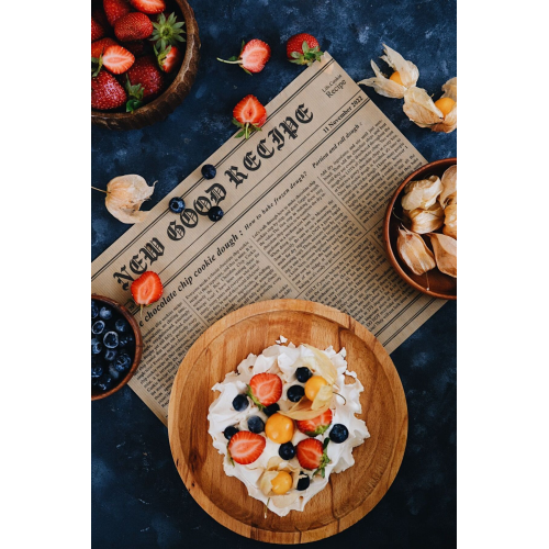 Yağlı Kağıt - Sunum Kağıdı- Gazete Desen Sunum Kağıdı- 32 Adet