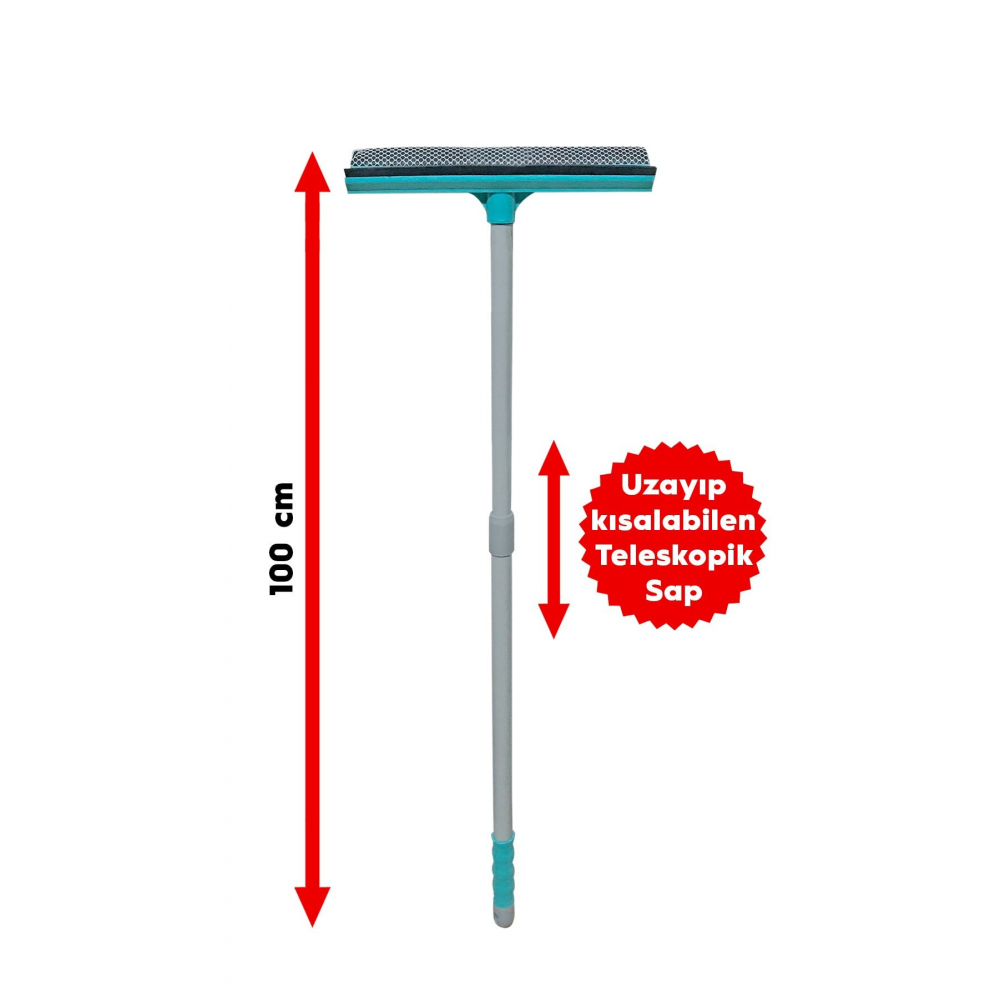 Teleskopik Saplı Cam Sileceği Çekçek