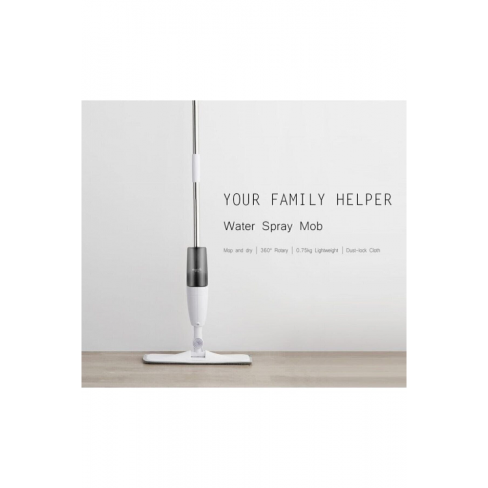 360 Derece Dönen Su Püskürtmeli Sprey Paspas (Deerma Türkiye Garantili)