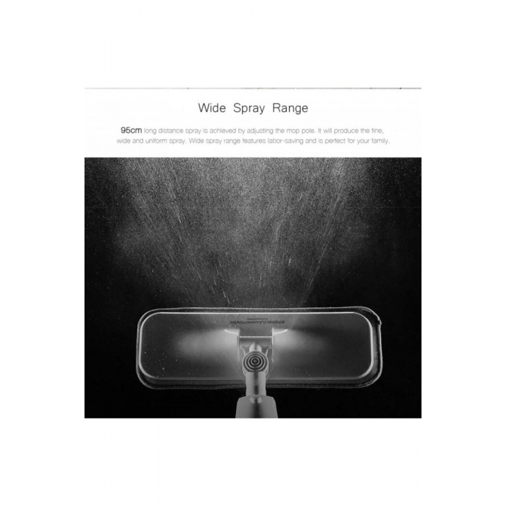 360 Derece Dönen Su Püskürtmeli Sprey Paspas (Deerma Türkiye Garantili)