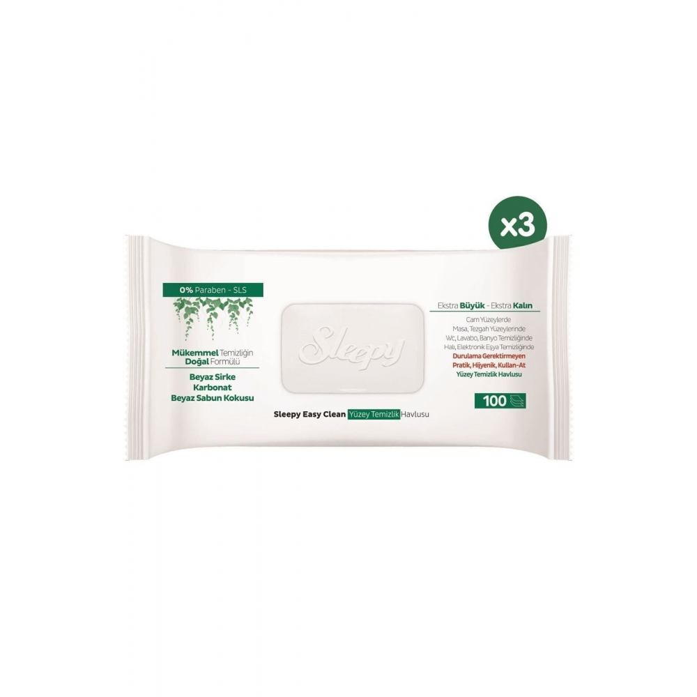 Easy Clean Yüzey Temizlik Havlusu 100 Yaprak X 3 Adet