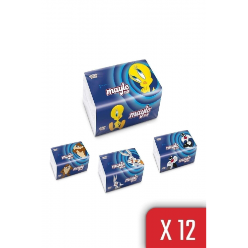 Looney Tunes Puf Mendil 150 Yaprak 12'li Paket