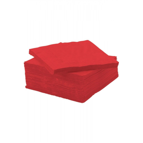 50 Adet Fantastik Kırmızı 24 X 24 cm Peçete