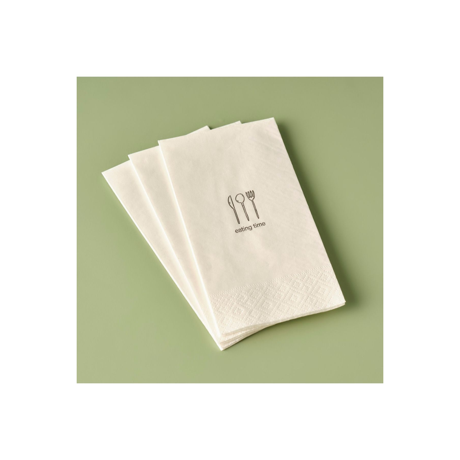 Eating Time 100'lü Peçete Beyaz (33x33 cm)