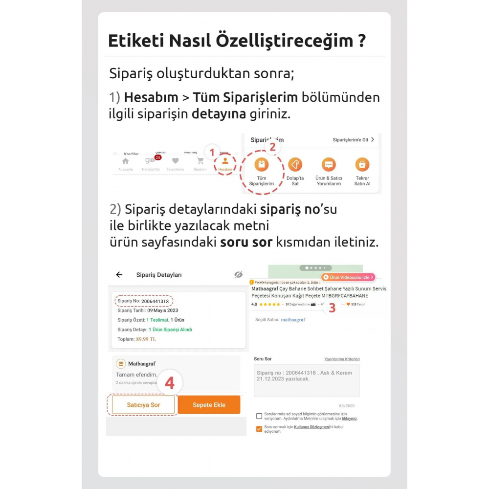 Kişiye Özel Söz Düğün Nişan Sunum Servis Peçetesi Konuşan Kağıt Peçete