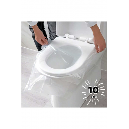 10 Adet Tek Kullanımlık Klozet Örtüsü