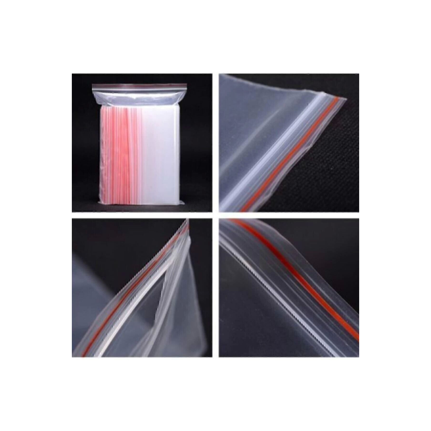 Kilitli Torba Şeffaf Poşet 10x12 100 Adet Kına Çerez Kuruyemiş Naylonu