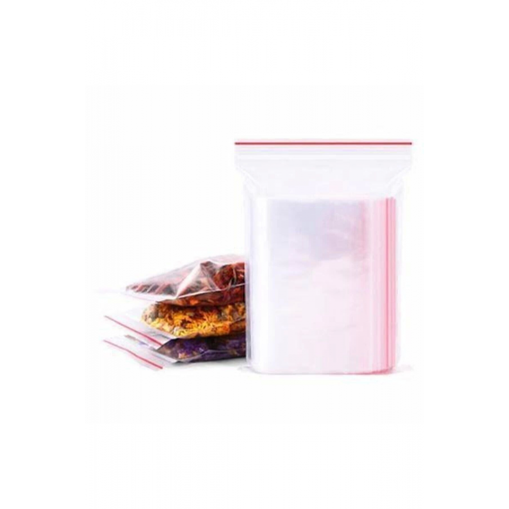 Kilitli Torba Şeffaf Poşet 10x12 100 Adet Kına Çerez Kuruyemiş Naylonu