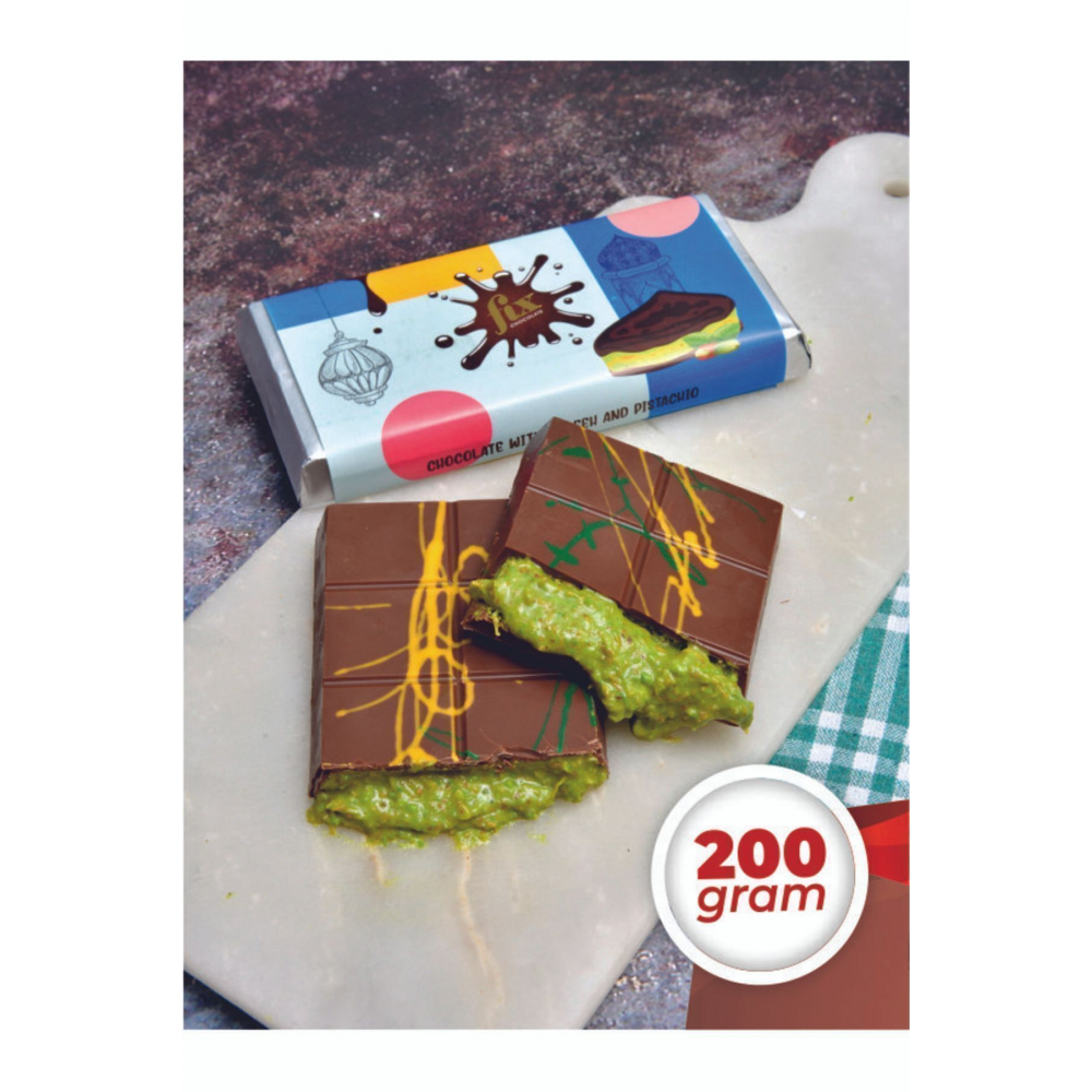 FISTIKLI KADAYIFLI GERÇEK DUBAİ ÇİKOLATASI