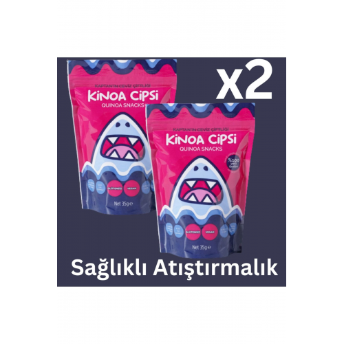 Kinoa Cipsi Glütensiz ve Vegan Sağlıklı Atıştırmalık 35 g * 2 ADET - Analizli