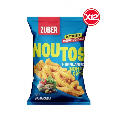 Noutos Fırınlanmış Nohut Cipsi Ege Baharatlı 55g X 12 Paket
