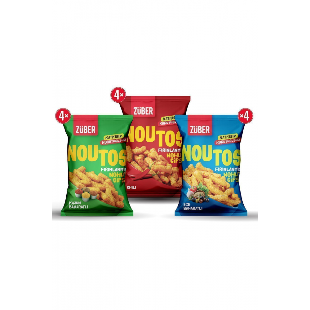 Noutos Nohut Cipsi Deneme Paketi 55g X 12 Adet