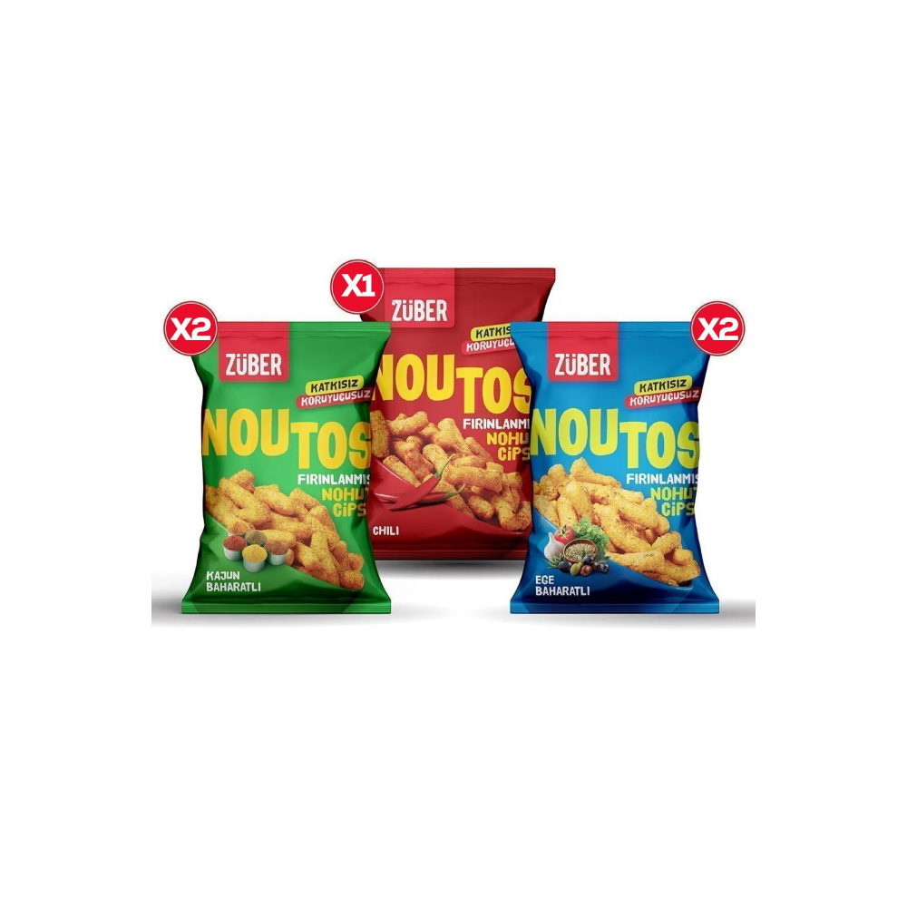 Noutos Nohut Cipsi Tanışma Paketi 55g x 5 adet