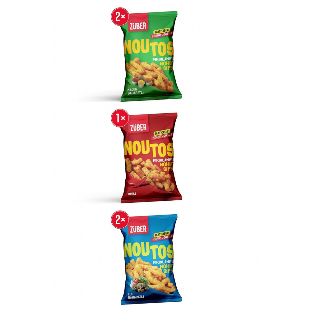 Noutos Nohut Cipsi Tanışma Paketi 55g x 5 adet