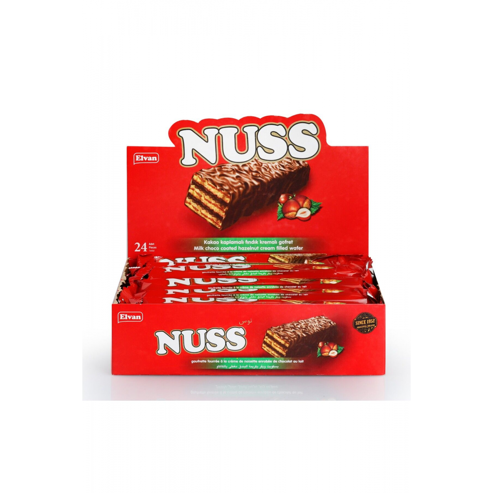 Nuss Gofret 18 Gr. 24 Adet (1 Kutu)