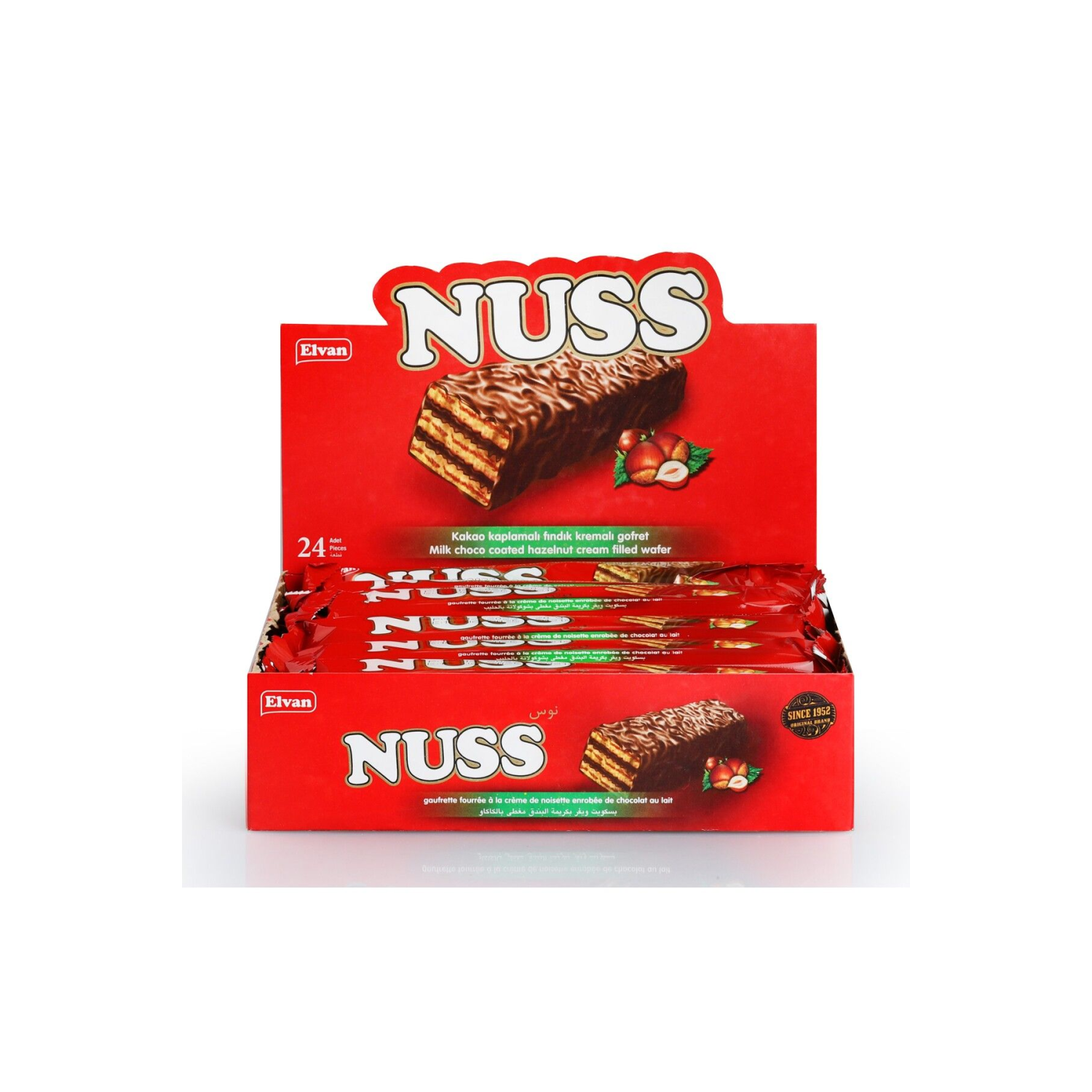 Nuss Gofret 18 Gr. 24 Adet (1 Kutu)