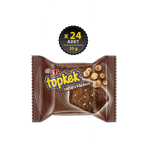 Topkek Fındıklı Kakaolu 35 g x 24 Adet