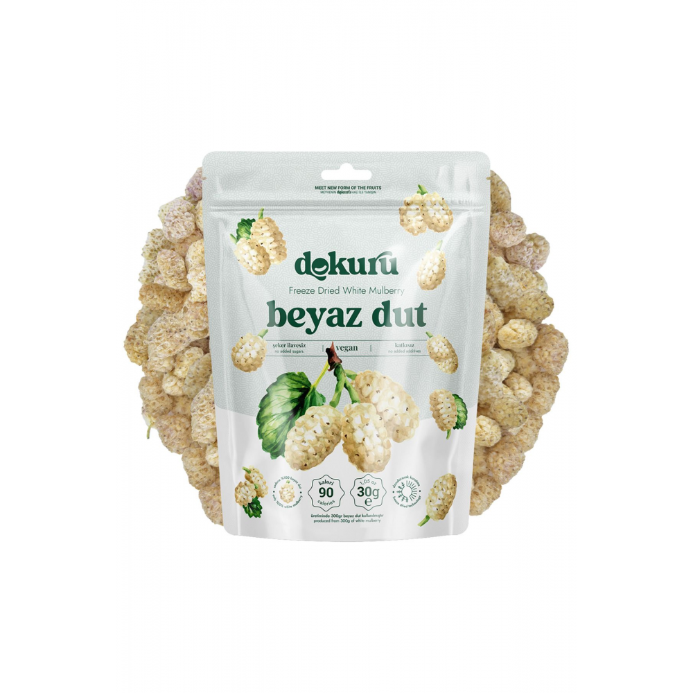 Dut Kurusu Meyve Cipsi - Dondurularak Kurutulmuş Freeze Dried Çıtır Dut