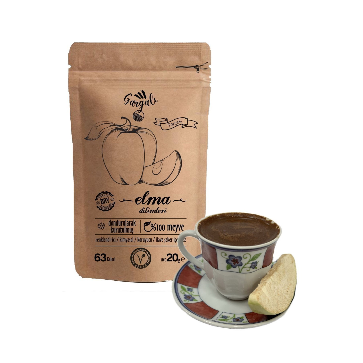 Freeze Dried Tarçınlı Elma Dilimleri Üretici Firmadan Sağlıklı Meyve Kurusu