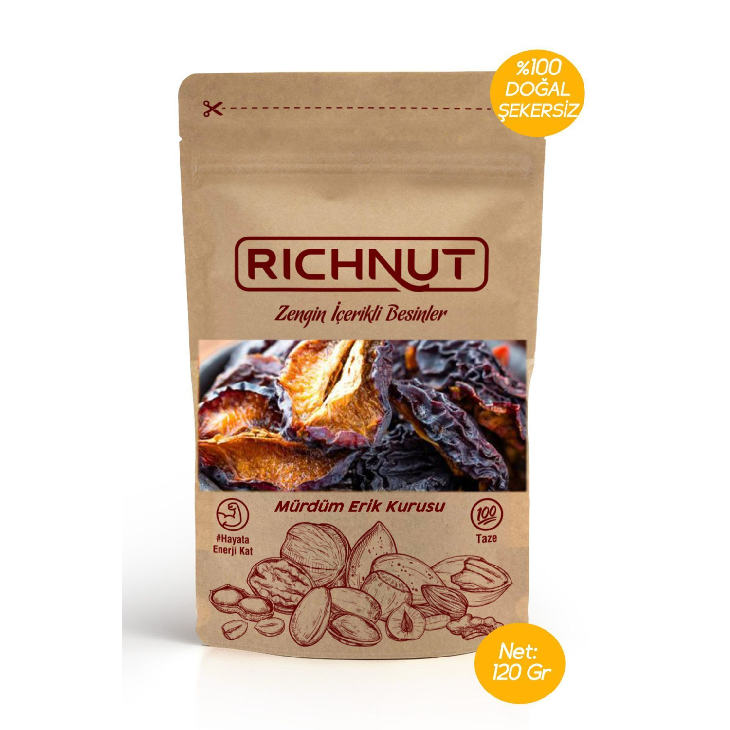 Mürdüm Eriği Kurusu (Çekirdeksiz)