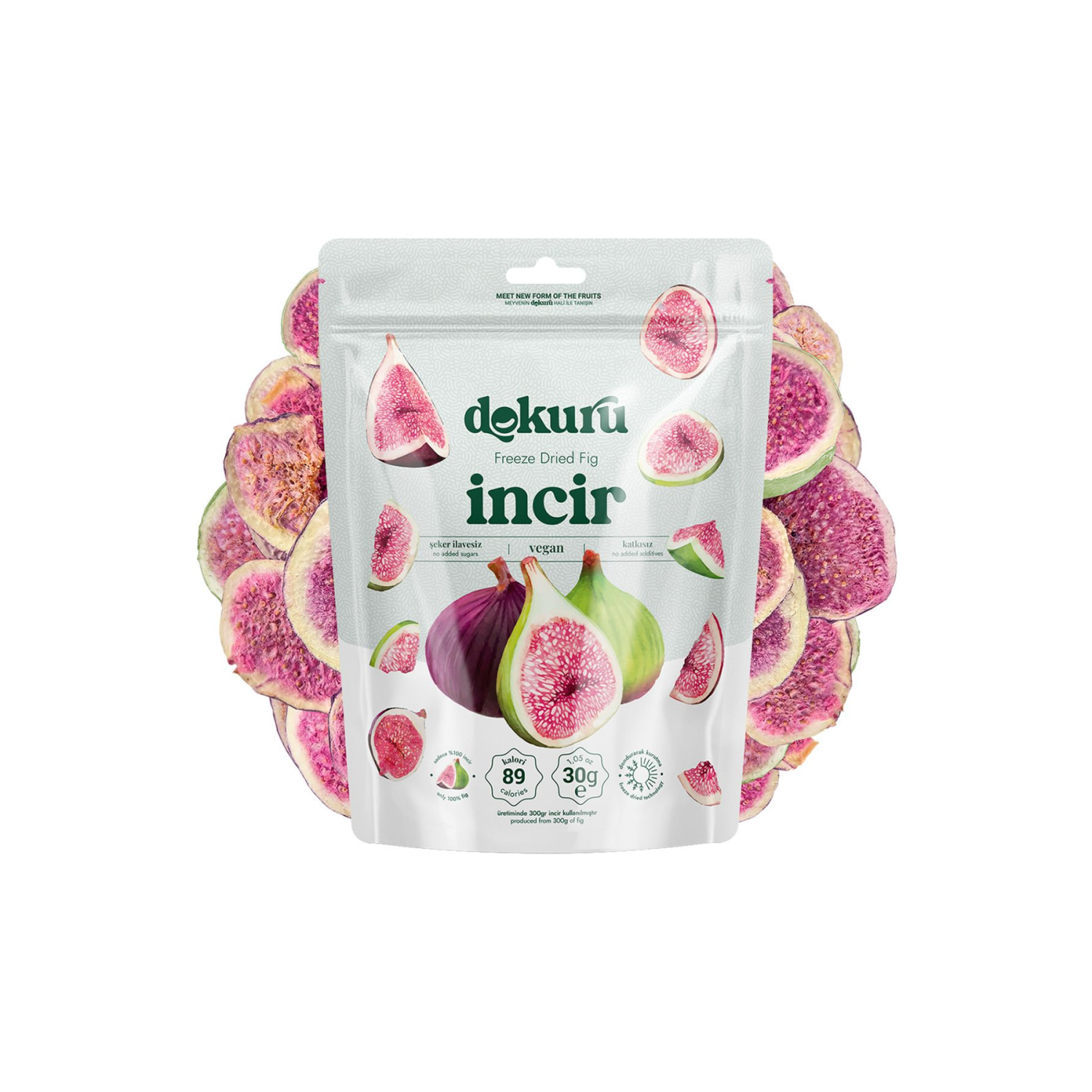 İncir Kuru Meyve Cipsi - Dondurularak Kurutulmuş Freeze Dried Çıtır İncir