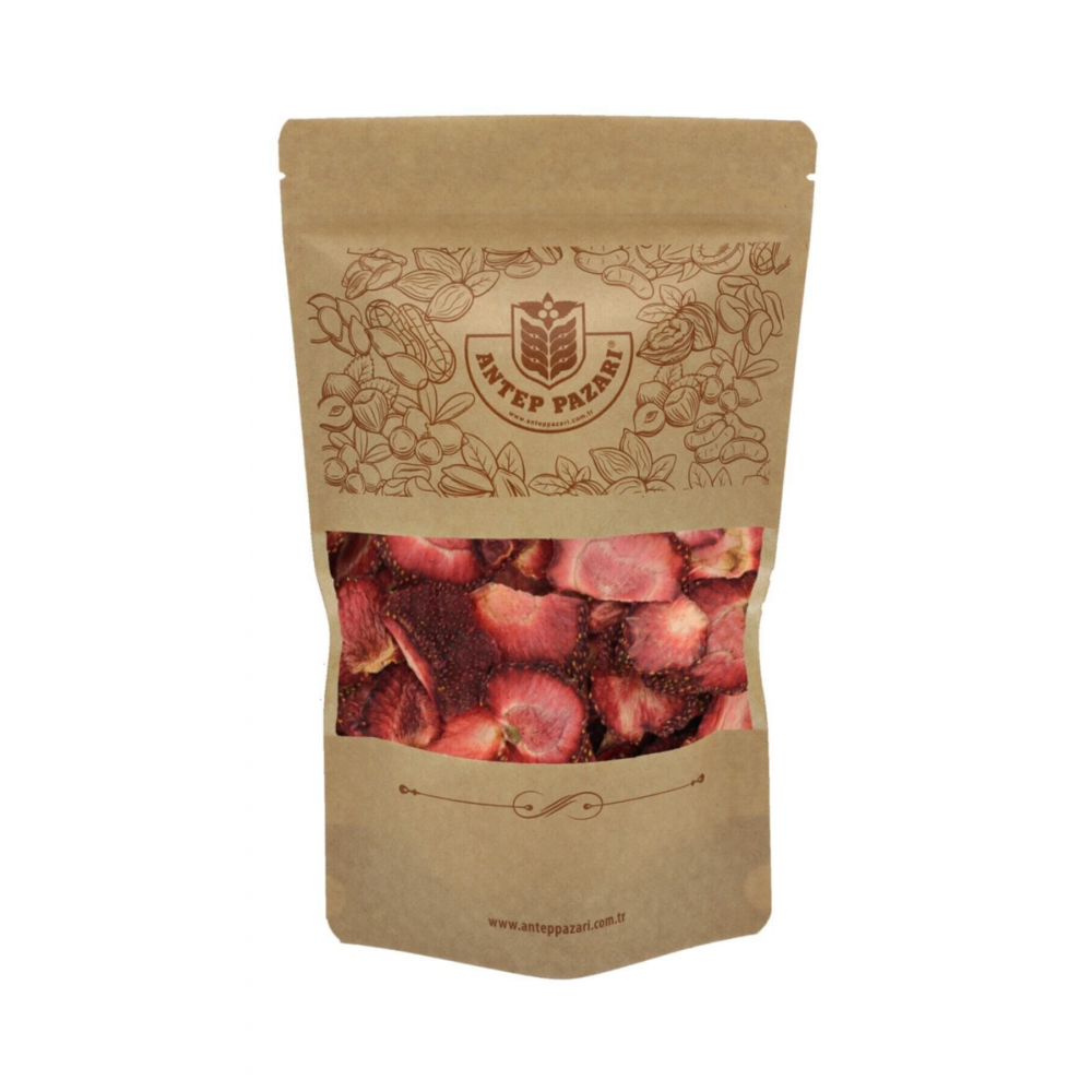 Çilek Kurusu Cips Çilek 50 Gram (şekersiz)