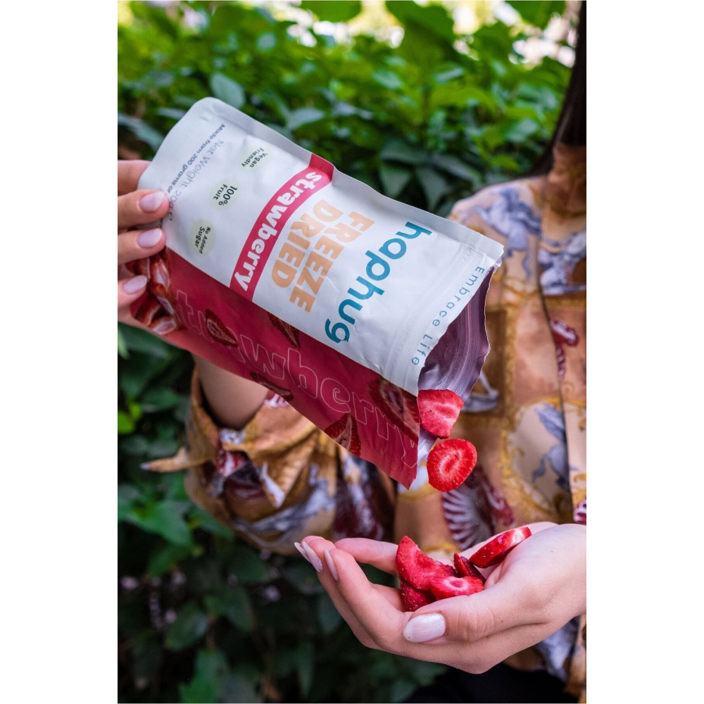 Freeze Dried Çilek - Dondurularak Kurutulmuş Meyve - Freeze Dry Meyve kurusu 20gr