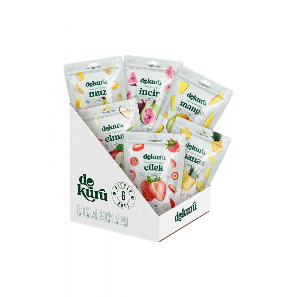 Freeze Dried Kuru Meyve 6'lı Tanışma Paketi
