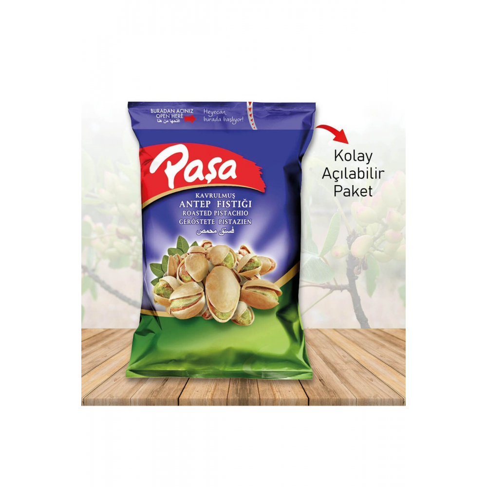 Paşa Antep Fıstığı 150 gr X 4 Adet (NATUREL 1. KALİTE)
