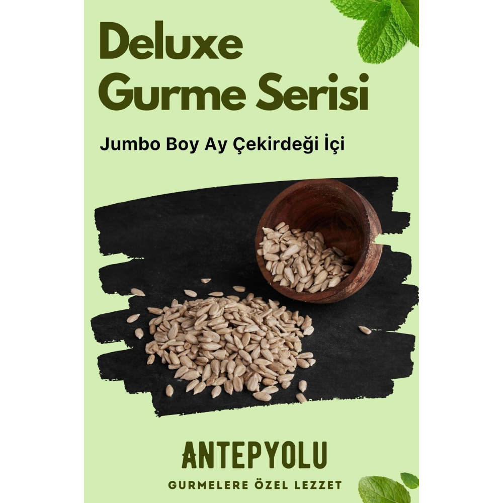 Deluxe Gurme Serisi %100 Taze Tuzsuz Çiğ Ay Çekirdeği Içi Lezzetli Iç Ayçekirdeği Çekirdek 225 gr