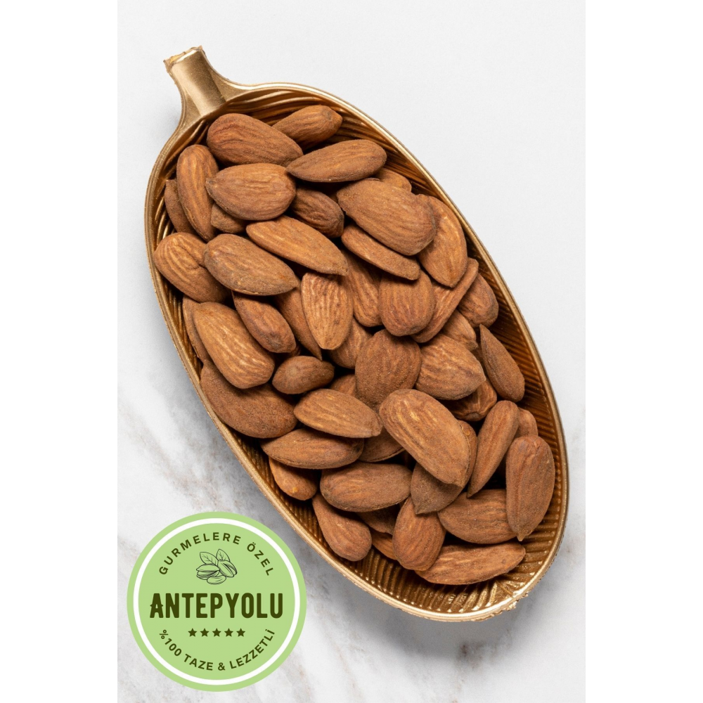 Deluxe Gurme Serisi Duble Iri Boy Çiğ Datça Bademi Yerli Taze Çıtır Çerez Tuzsuz Badem Net 125 gr