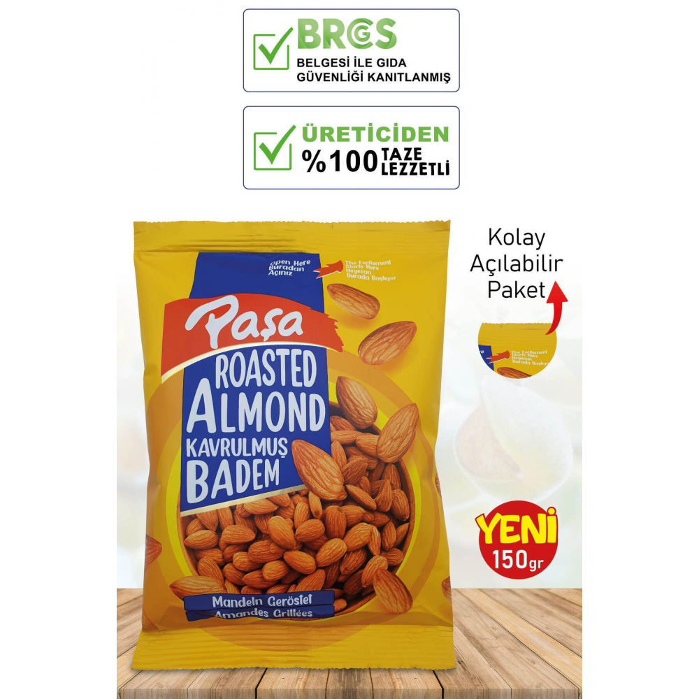 Kavrulmuş Badem 150 gr (1. KALİTE)