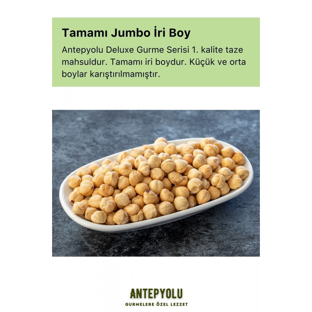 Deluxe Gurme Serisi Iri Boy Çifte Kavrulmuş Çıtır Iç Fındık %100 Taze & Lezzetli Fındık Içi 50 Gr