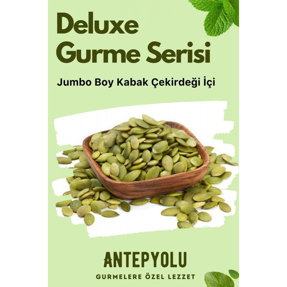 Deluxe Gurme Serisi %100 Taze Çiğ Kabak Çekirdeği Içi Lezzetli Iç Çekirdek Net 80 gr